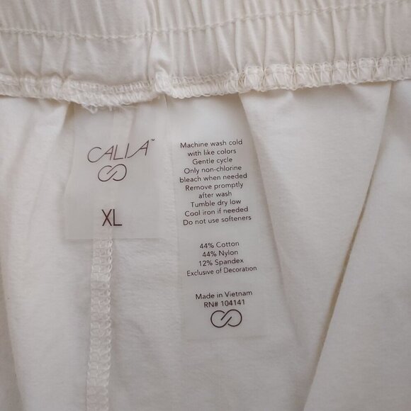 Calia Double Layer Hem Hi Rise Cream Shorts Size XL - Picture 9 of 10